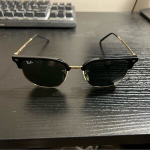 Ray-Ban Classic Black and Gold Sunglasses